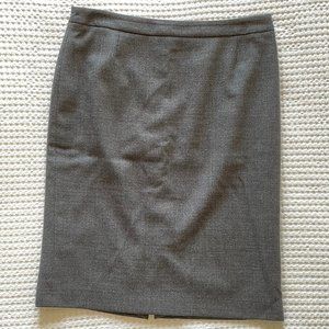 Hugo Boss Gray Wool Pencil Skirt, Size 8